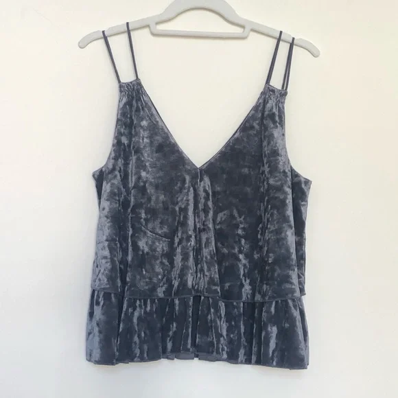 LIKE NEW Aerie Crushed Velvet Top - Picture 2 of 5
